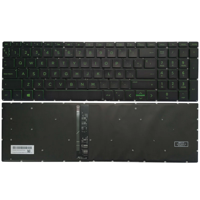 

Новая испанская клавиатура для HP Pavilion GAMING 15-CX TPN-C133 15-DK 15T-DK TPN-C141 15-EC TPN-Q229 17-CD TPN-C142 16-A с подсветкой
