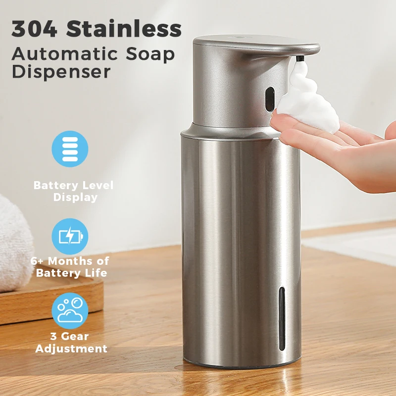 

Автоматический дозатор мыла для мытья рук с функцией распознавания, 480 мл, перезаряжаемое устройство для мытья рук с датчиком