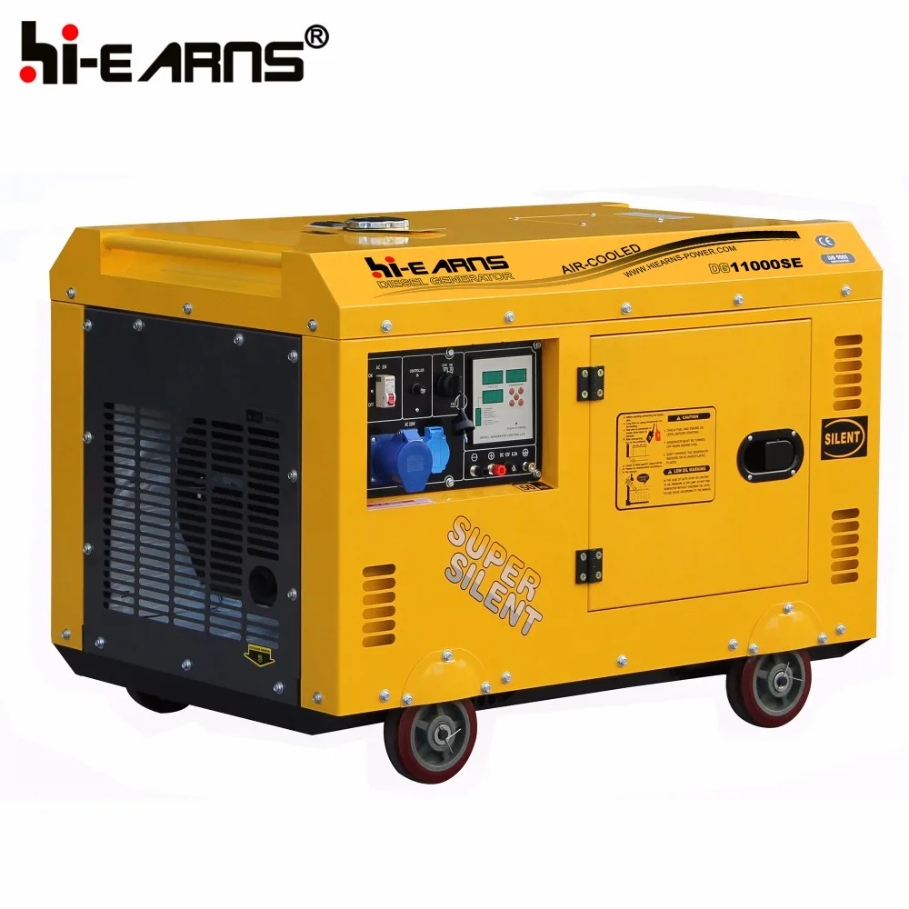 yellow color silent die·sel 12 volt dc generator