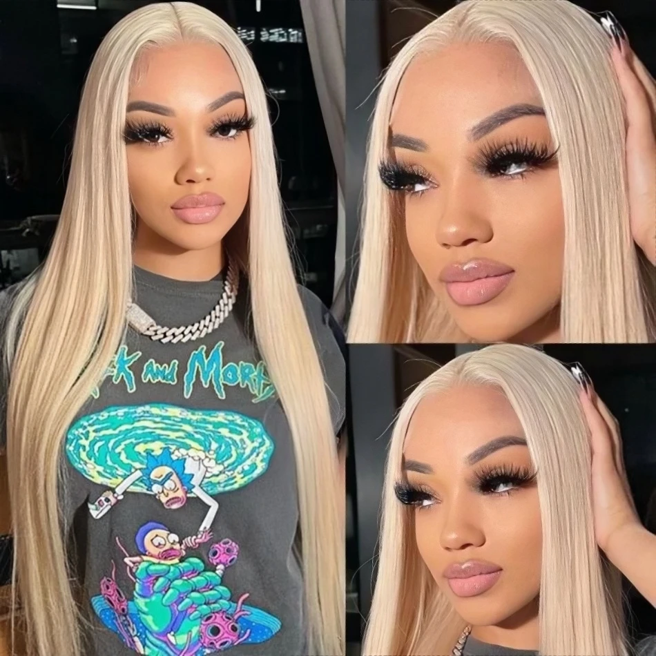 613 Blonde Lace Front Wig Human Hair 13X6 Hd Lace Frontal Wig 13X4 Lace Front Human Hair Wig Bone Straight Lace Front Wigs