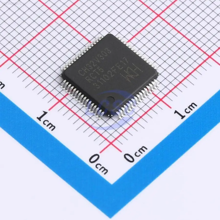 1PCS CH32V303RCT6 LQFP-64(10x10) Microcontrollers (MCU/MPU/SOC) ROHS