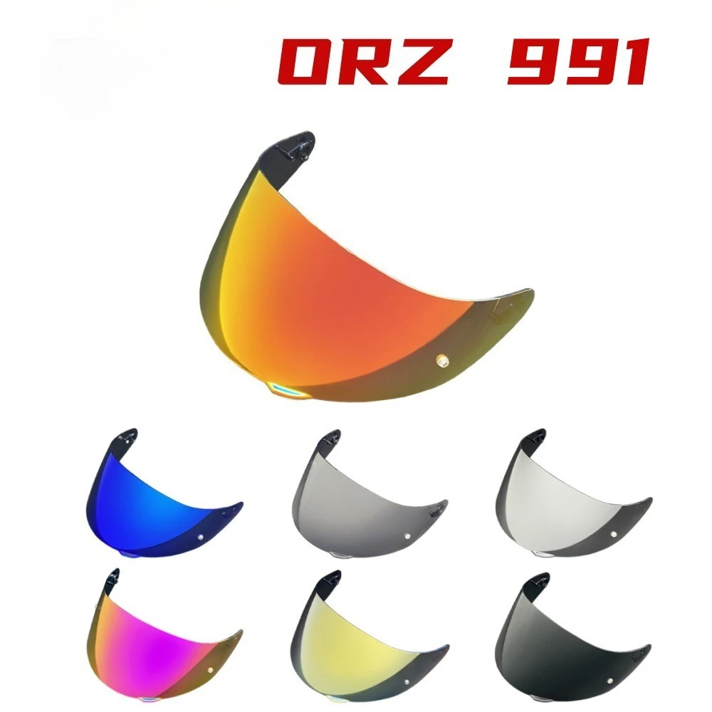 991 Helmet Visor compatible with ORZ Transparent Lens Color Visors Universal JK 316/902 AIS 805/607 Motorcycle Helm Accessory