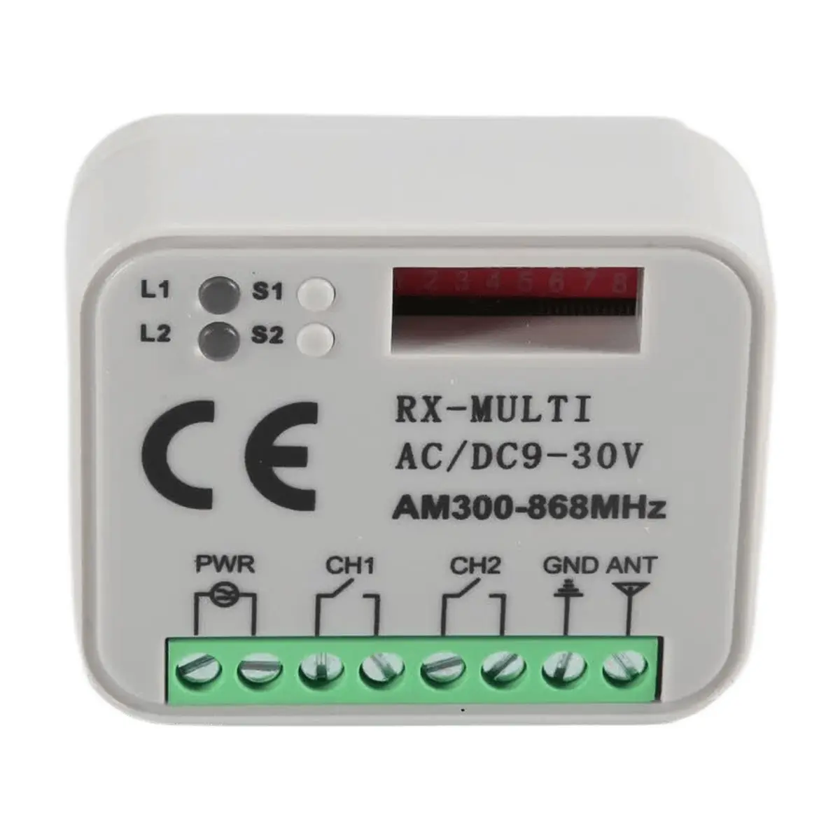 JULY 2026 A+Universal Frequency 300-868MHz Receiver 2CH 12V 24V Relay Module Garage Door Remote Control 433.92MHz 868MHz