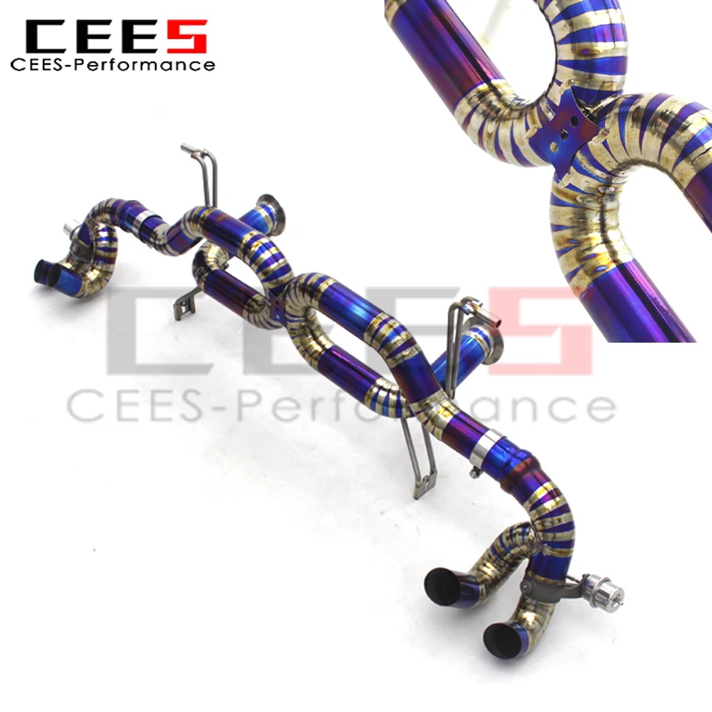 

cees Upgrade Axle Catback Exhaust 2014-2023 for Lamborghini LP580 LP610 5.2 Racing Sound Exhaust Pipe System Assembly