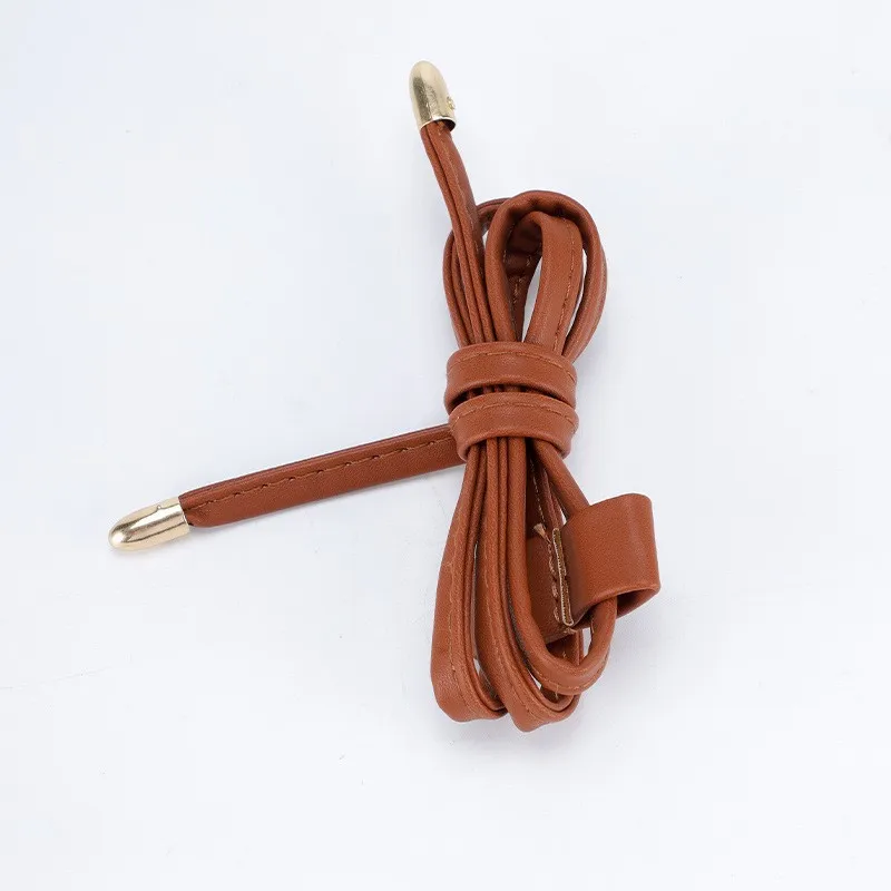 1Pcs PU Leather Drawstring Pull String Detachable Bucket Bag Strap Slide String Keeper Drawstring Backpack Accessories image 4