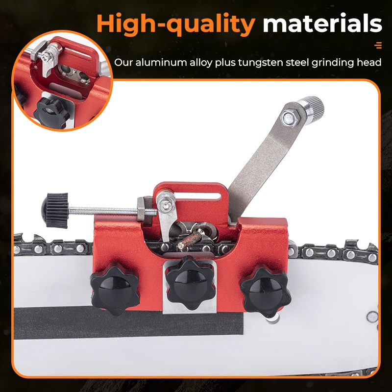 Imagem -02 - Durável Motosserra Sharpener Jig Cadeia Manual de Afiação Mais Serra Elétrica Cabeça Pcs