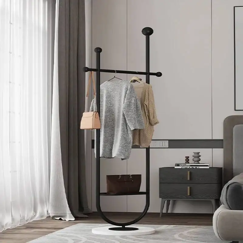 

Headboards Holder Garment Clothing Rack Stand Boutique Corner Shelf Standing Hanger Floor Archivadores Furniture Living Room