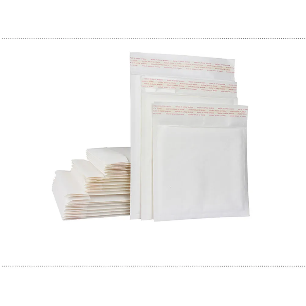 

White Kraft Bubble Film Mailing Envelope Bags 150x180 Bubble Padded Mailers Lightweight Protective Mailing Bags for Shipping