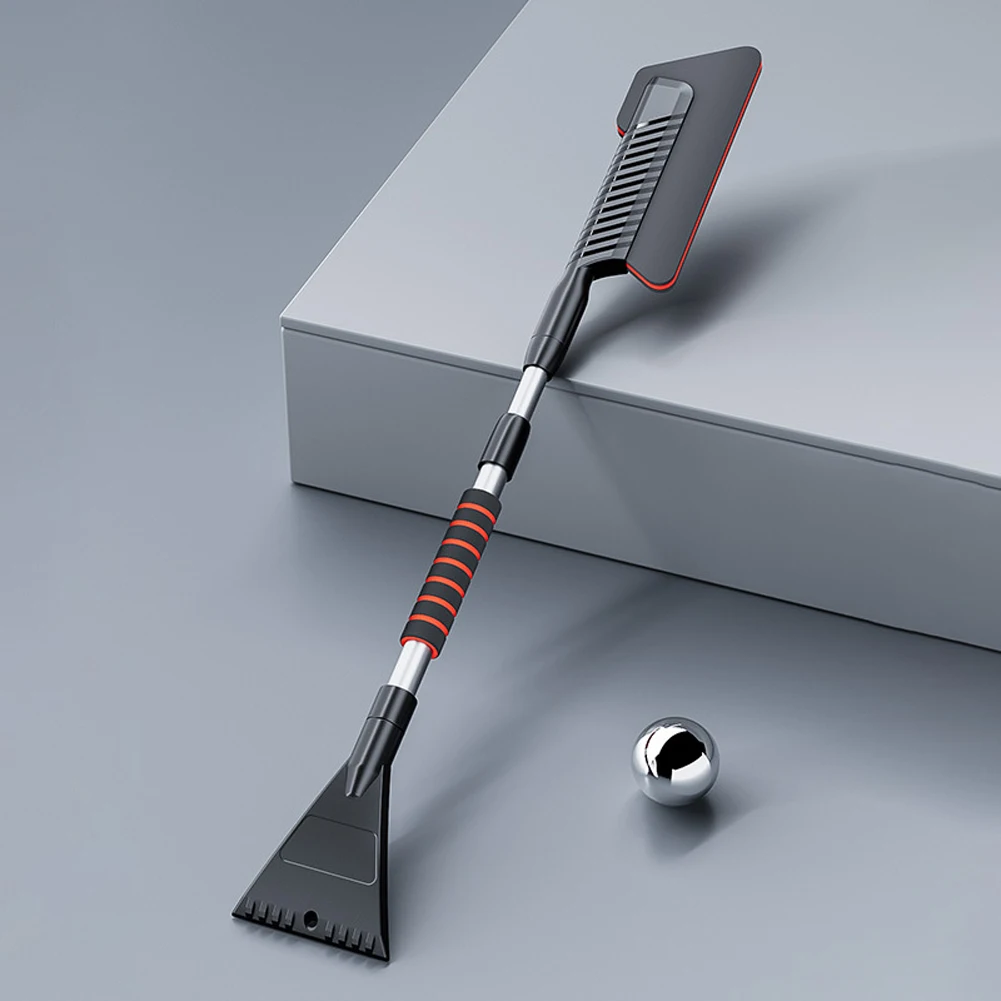 Extendable Aluminum Ice Scraper Snow Brush for Car Windshield Telescopic Extra-long Snow Shovel Winter Auto Cleaner Accessories