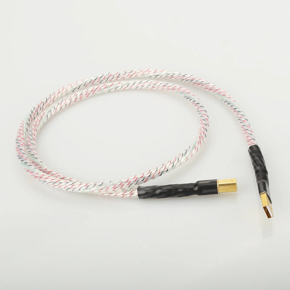 Nordost Valhalla Top-rated Silver Plated Shield USB Cable High Quality Type A to Type B and Type A to mini