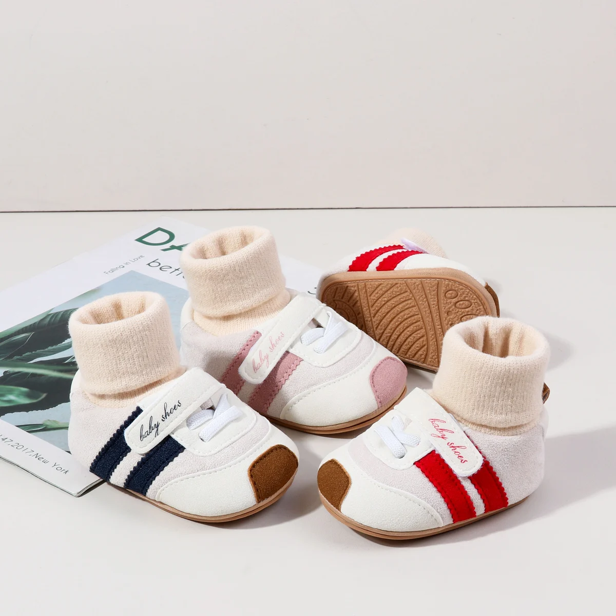 0-18M Baby Socks And Shoes For Autumn And Winter Ankle Covering Style For Both Men And Women Anti Slip And Fashionable Design