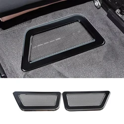 For BMW IX 40 50 M60 2022 2023 2024 Car Rear Air Vent Conditioner Outlet Dust Cover Stainless Steel Silver  Interior Accessories