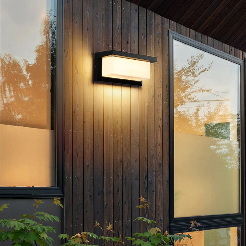 Imagem -04 - Led Outdoor Wall Light com Sensor de Movimento Lâmpada de Parede Impermeável Iluminação Exterior Varanda e Jardim Ip65