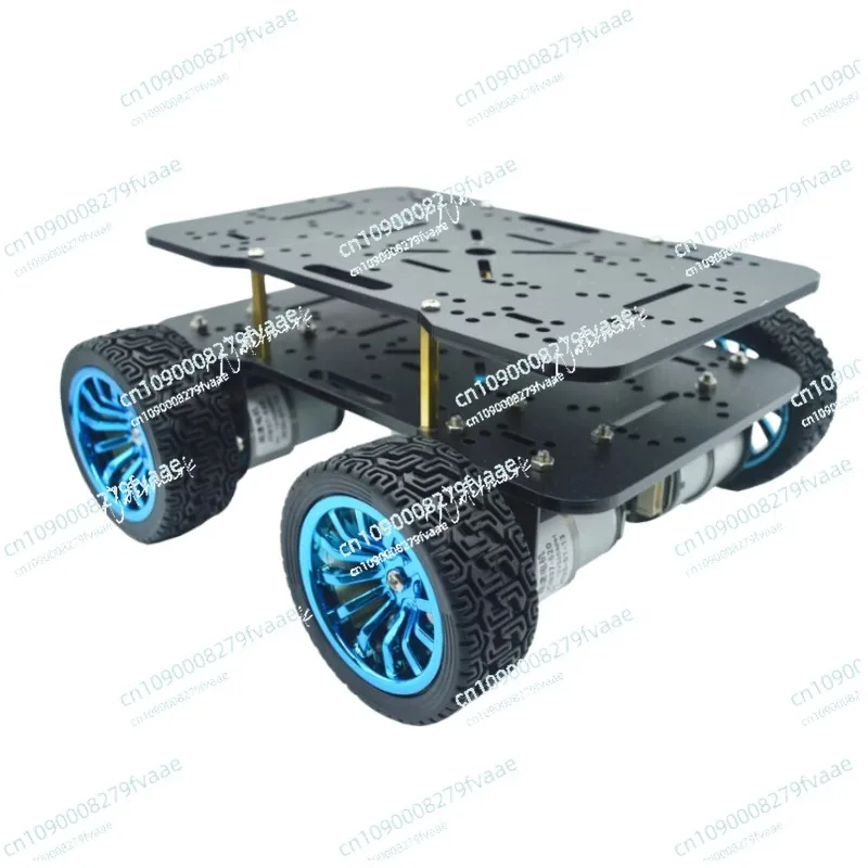 

4WD Smart Car Chassis Kit - 520/370 DC Gear Motor with Encoder & Obstacle Avoidance