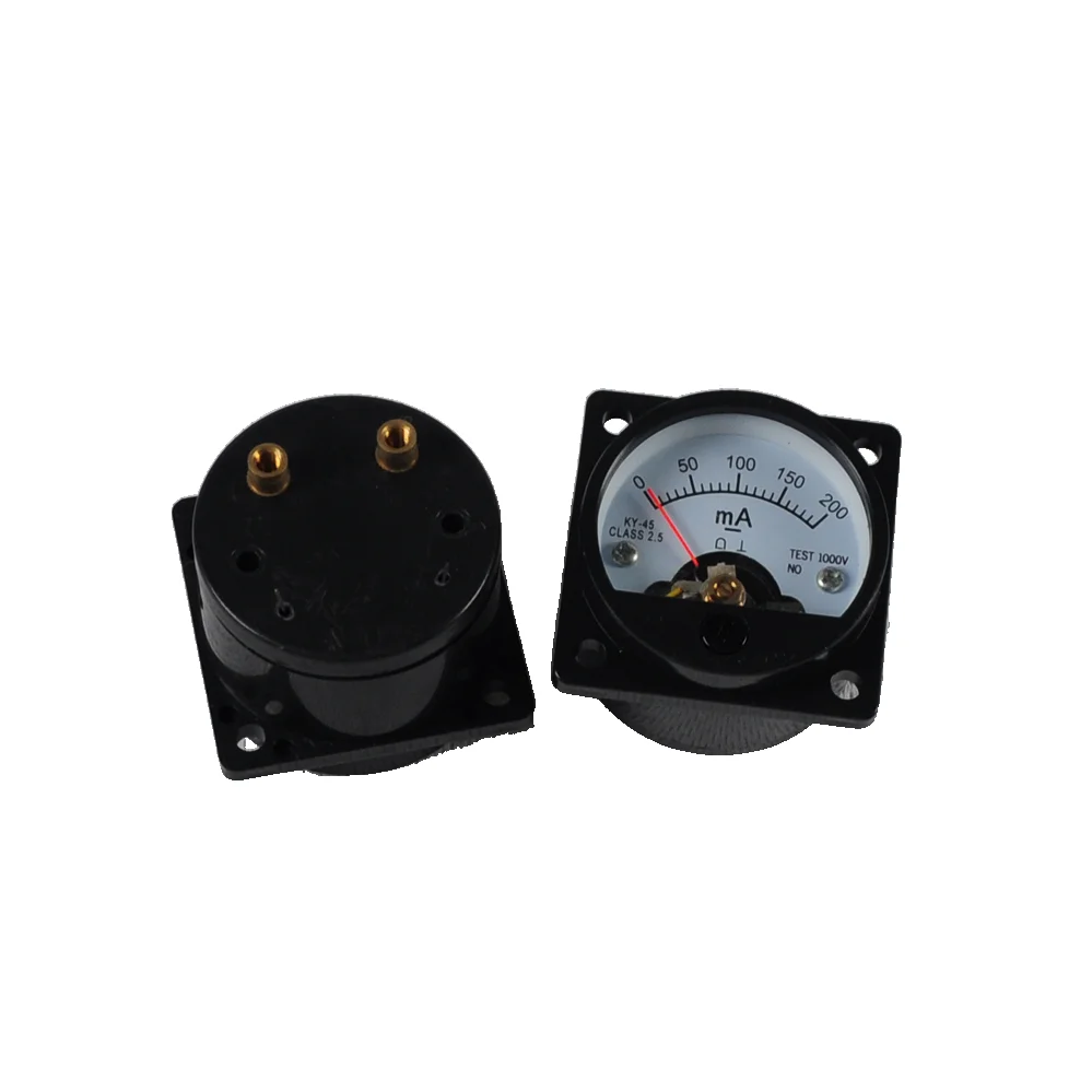 1pc Current 200MA Panel Meter Gauge Black with Back Light for 300B 211 Tube Amp