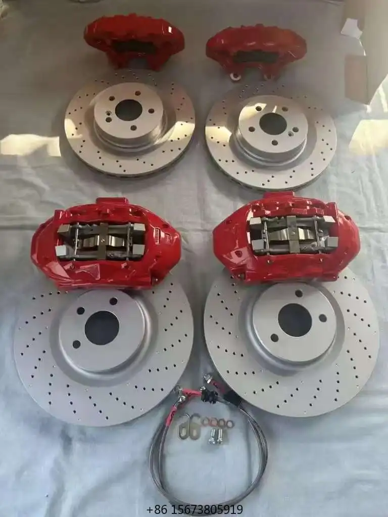 

Custom High Performance Big Braking Kit Caliper 4 Pot 4 Piston Brake Caliper for W212 W203 W204 W205