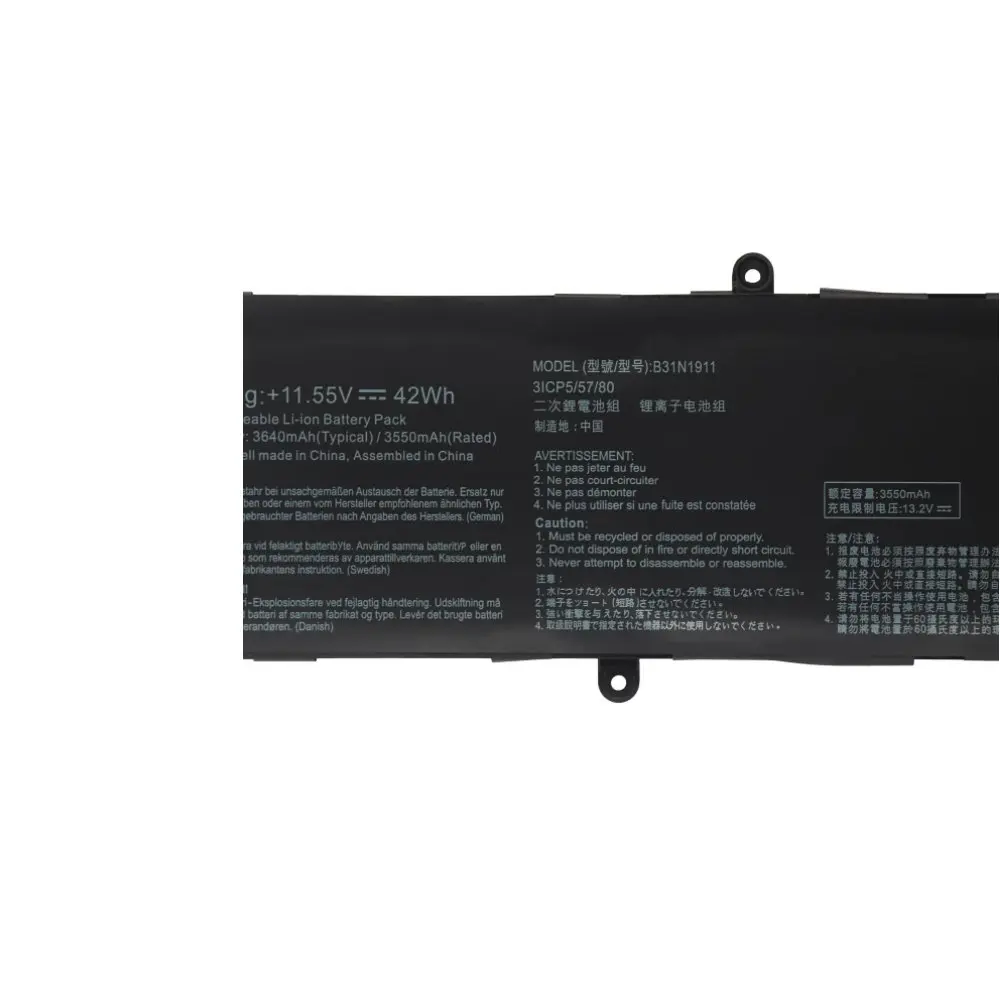 11.55V 42Wh B31N1911 C31N1911 Laptop Battery For ASUS VivoBook Flip 14 TM420IA TP470EA M413DA M413DA-EK162T M413DA-EK007T
