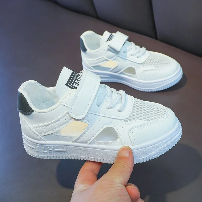 

Kids' Sneakers Children Casual Sports Shoes for Boys Breathable Summer Mesh Kids Hook&Loop Students Girls School Running Shoes