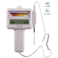 2 In 1 Aquarium PH And CL2 Water Quality Tester Fish Tank Swimming Pool Spa Chlorine Test Analyzer Accessories