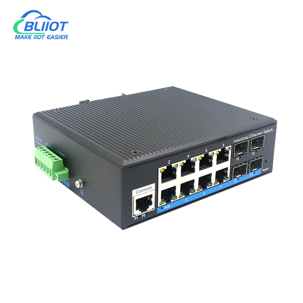 BLiiot Managed Switches Ethernet splitters Network Smart Switcher Hub Internet Splitter Gigabit Ethernet Switch