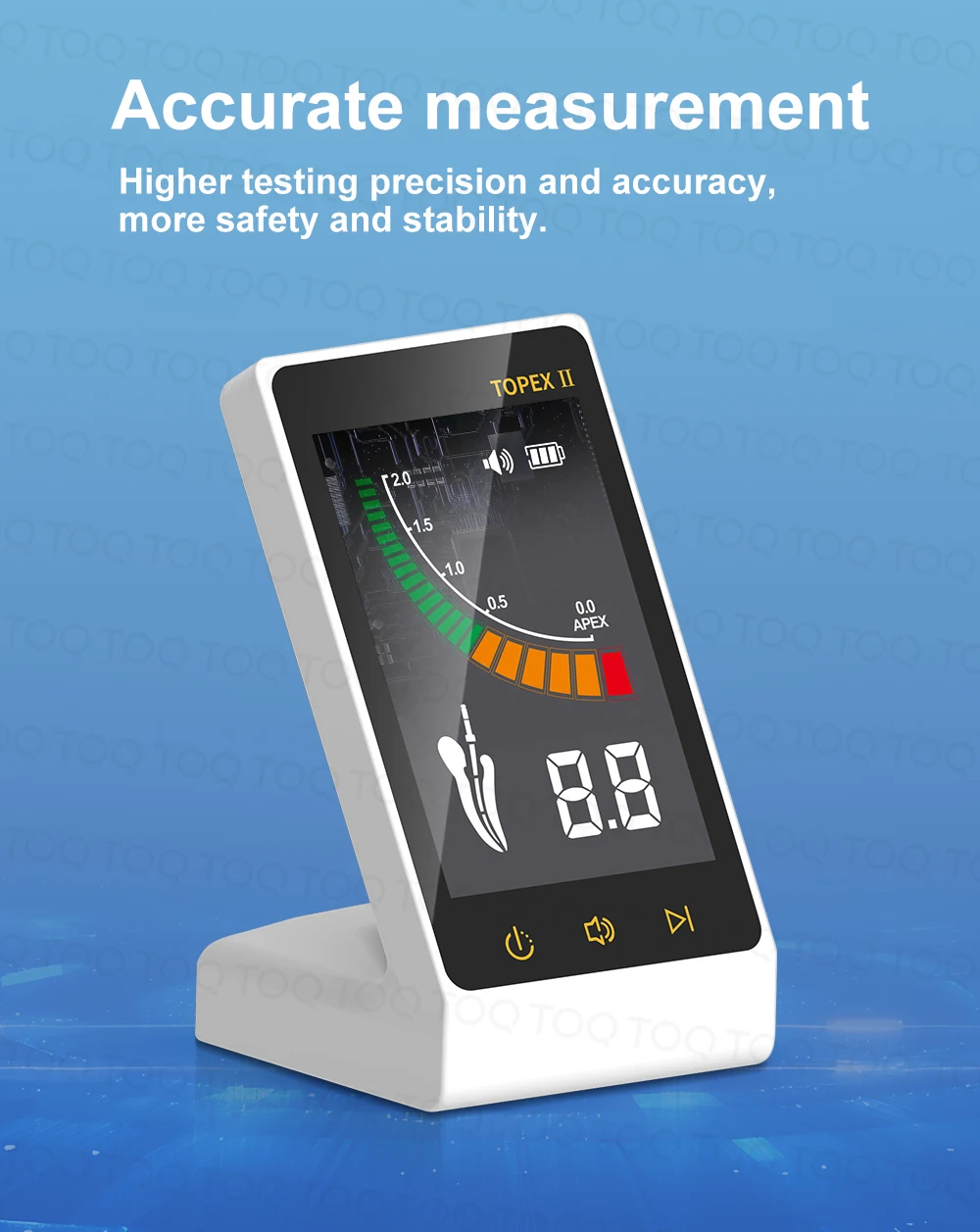 Dental Mini Endo Apex Locator Dentist Endodontics Root Canal Periodontics Measurement Located Instruments with Touch Screen