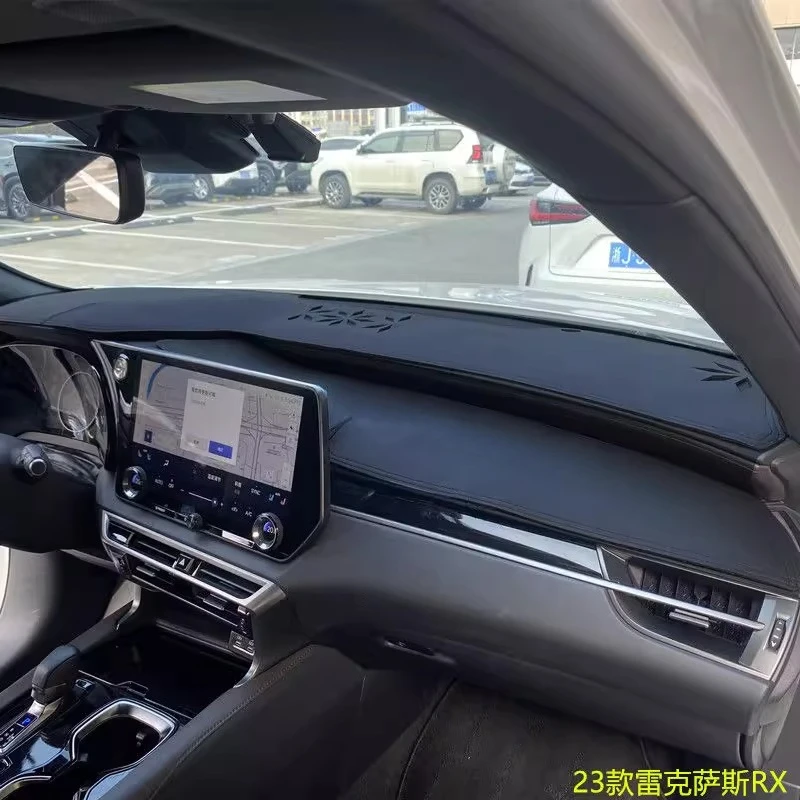 Per Lexus RX350h RX300 RX500h 2023-2025 Cruscotto Parasole Zerbino, Pelle e Pelle Scamosciata Antiriflesso Copertura di Protezione per Cruscotto