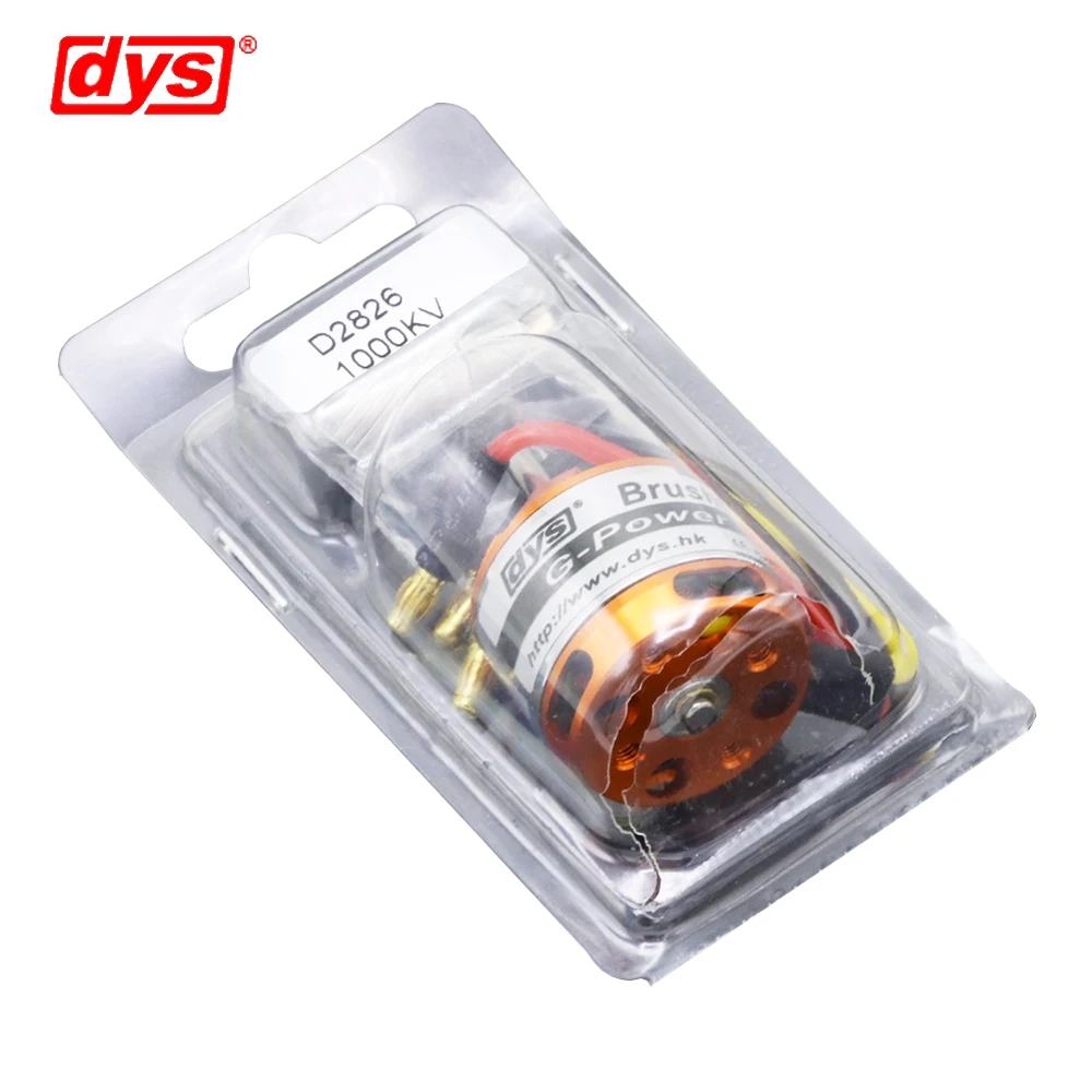 DYS D2826 930KV 1000KV 1400KV 2200KV 2-3S 3.175mm eje Motor sin escobillas para RC avión Multirotor helicóptero Quadcopter