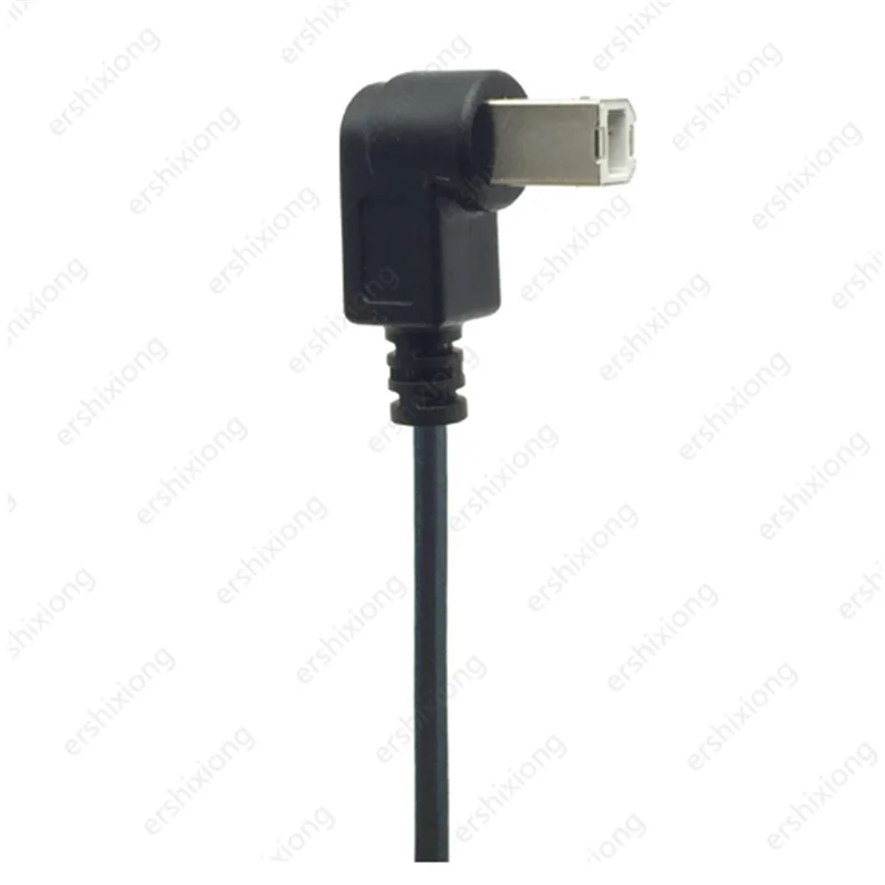 Cable USB tipo A macho A tipo B macho, 90 grados, arriba, abajo, izquierda y derecha, 2,0, 150cm, 5 pies