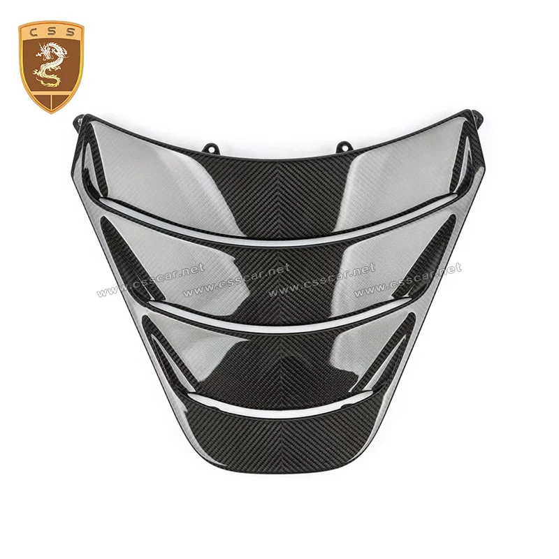 2Pcs Car Rear Engine Bonnet Hood Shell Air Intake Cover Trim For McLaren 720s OEM Carbon Fiber Accessories