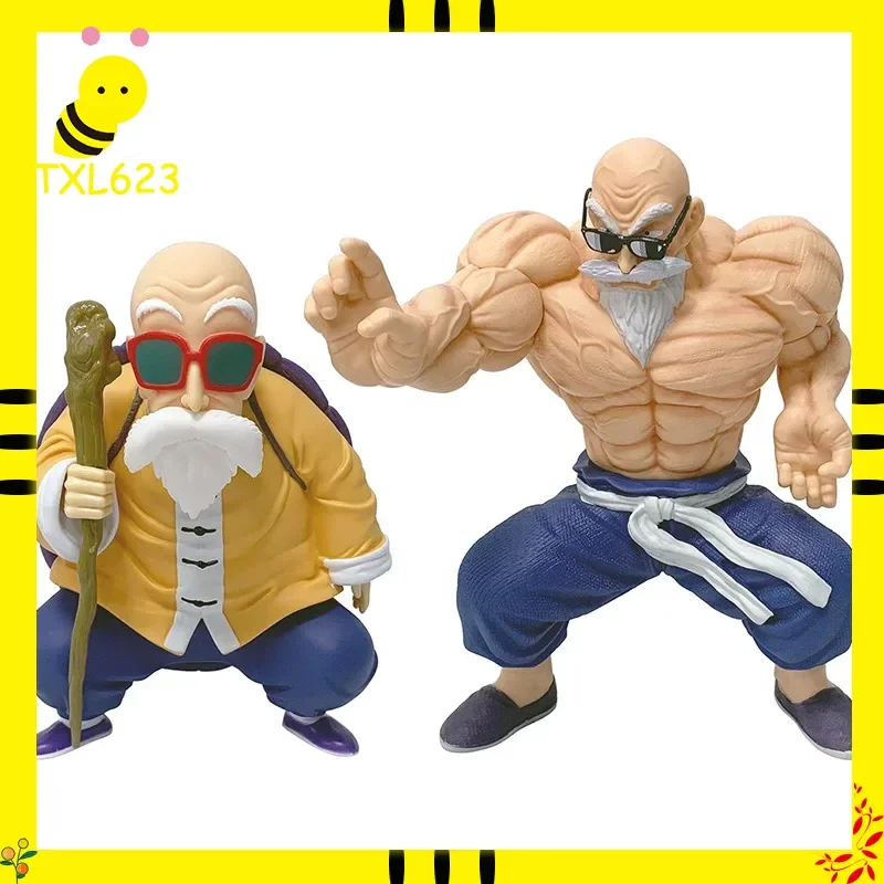 

25cm Master Roshi Figure Dragon Ball Muscle Training Collectible Statue