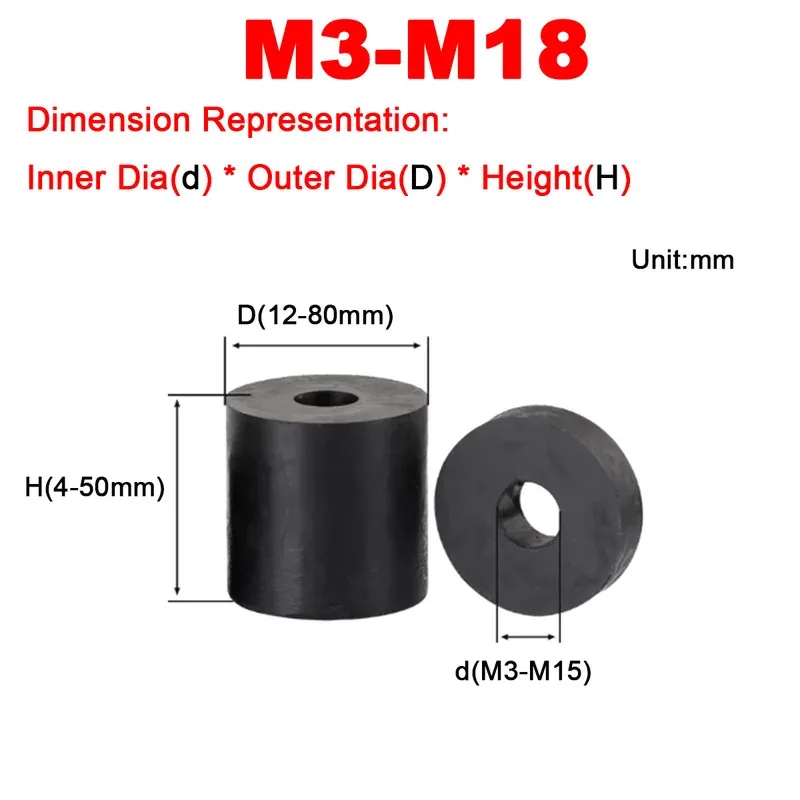 

Thickened Soundproof Foot Pad For AC Machine With Rubber Shock Absorbing Washer