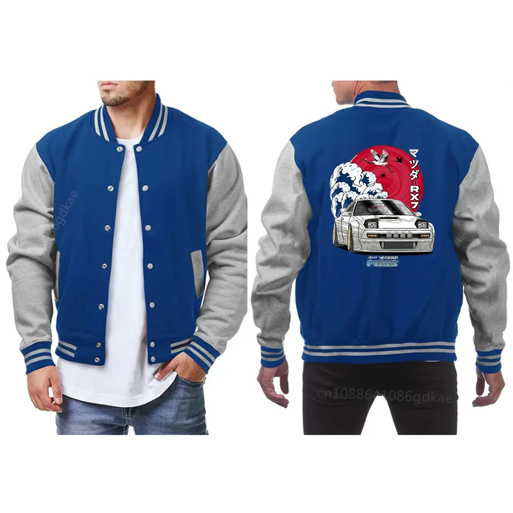 

Trendy ribbed sleeve short jackets for men and women, fashionable autumn and winter patchwork baseball uniforms, college style