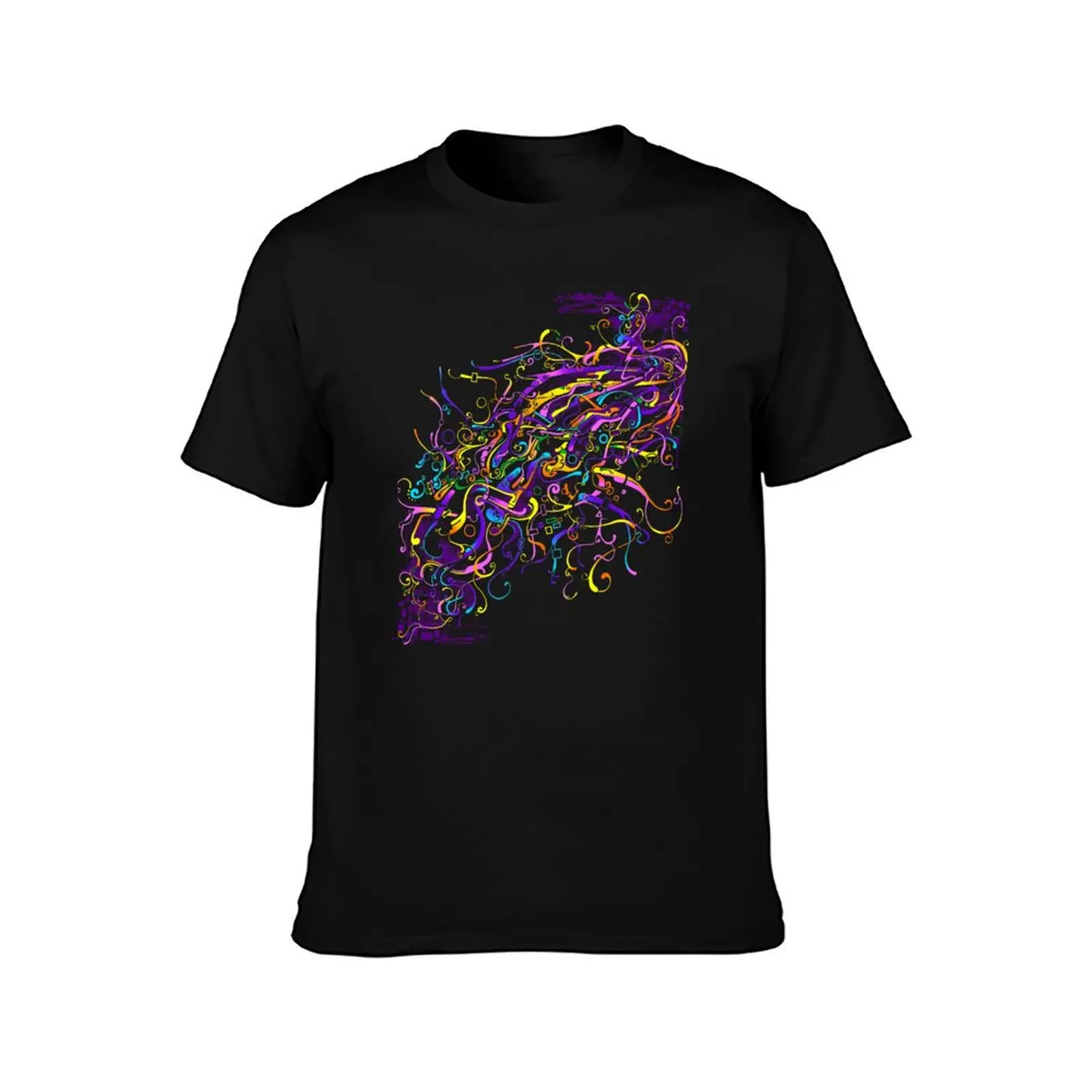 Splash Glass Rattlesnake - Remastered Digital Painting T-Shirt All Match Basic Short Sleeve Top T-Shirt