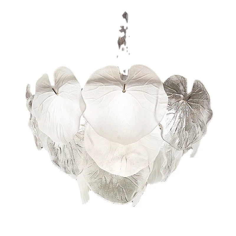 

Lotus leaf type American restaurant new modern simple light luxury lamp