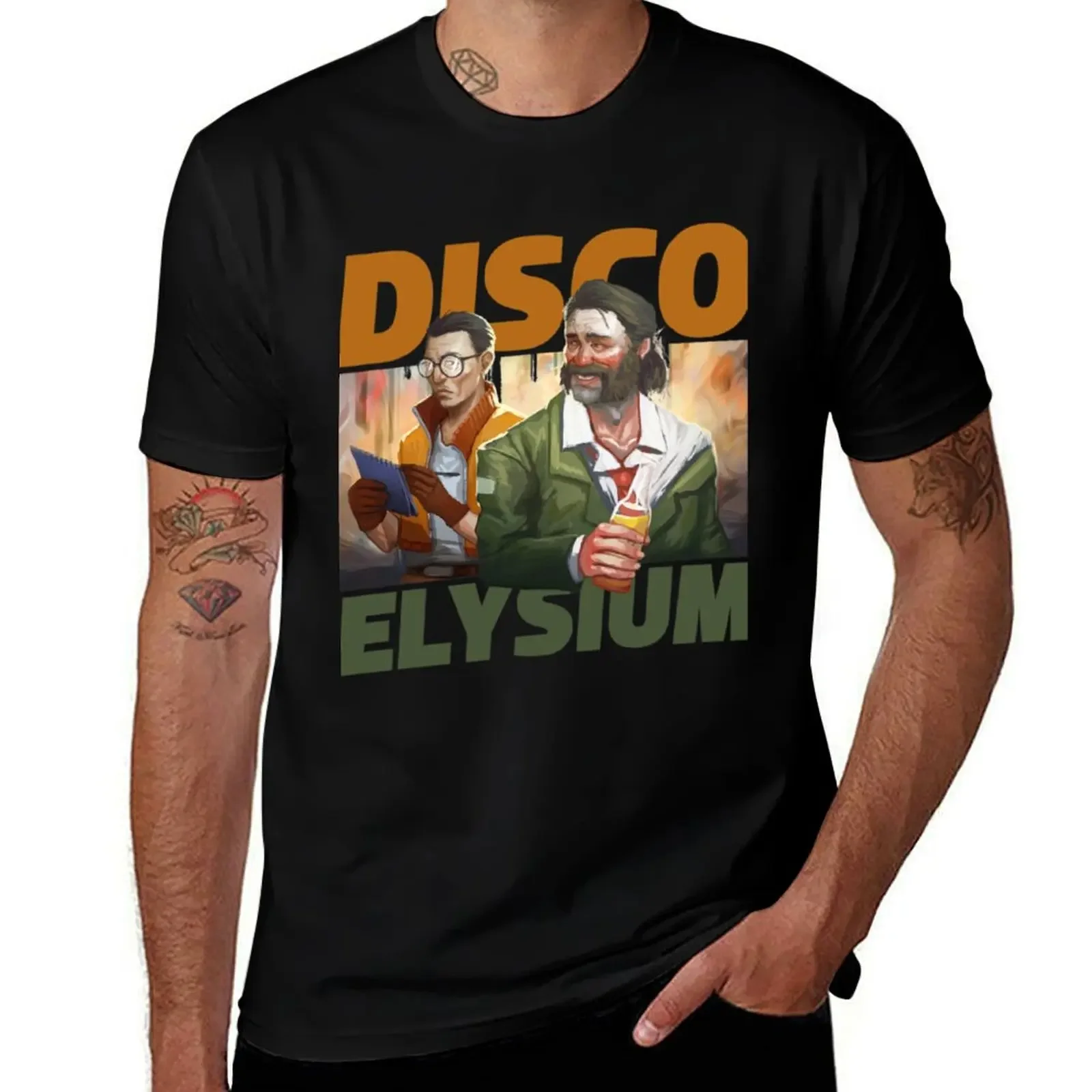 DISCO ELYSIUM T-Shirt vintage essential t shirt Personalized t-shirt t shirt men 100℅ cotton