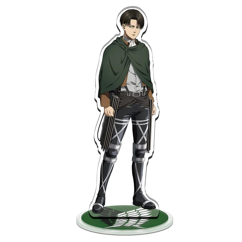 15cm Charm Anime Fans Gifts HD Character Attack on Titan Alan Yeager Hanji Zoe Acrylic Stand Model Desktop Decoration Series