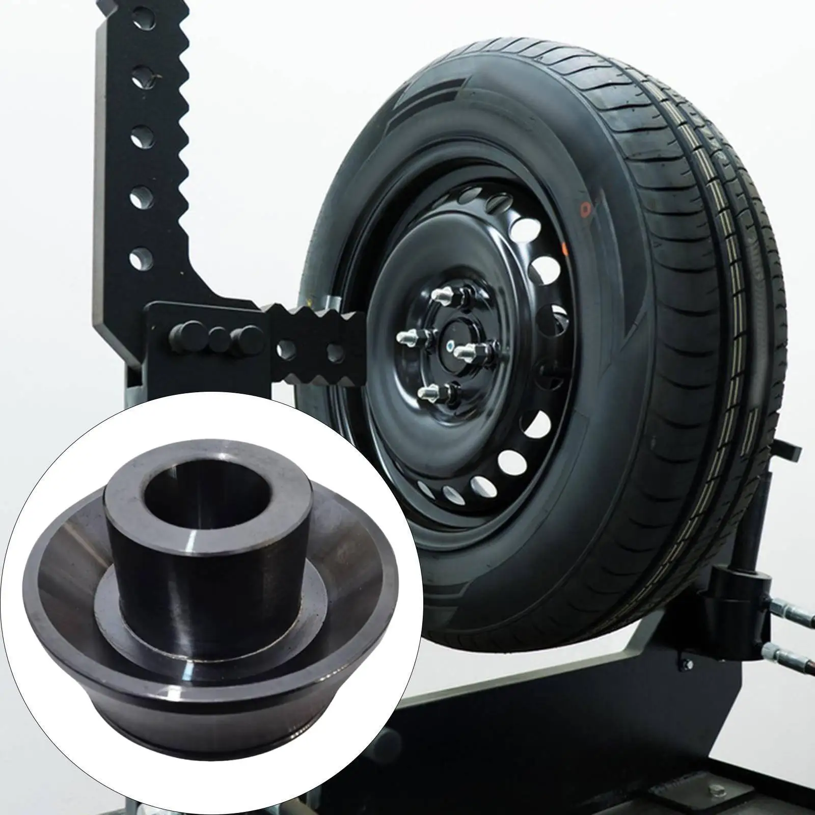 Wheel Balancer Cone Heavy Duty Garage Tire Repair Double Collet Wheel Balancing Machine Cone