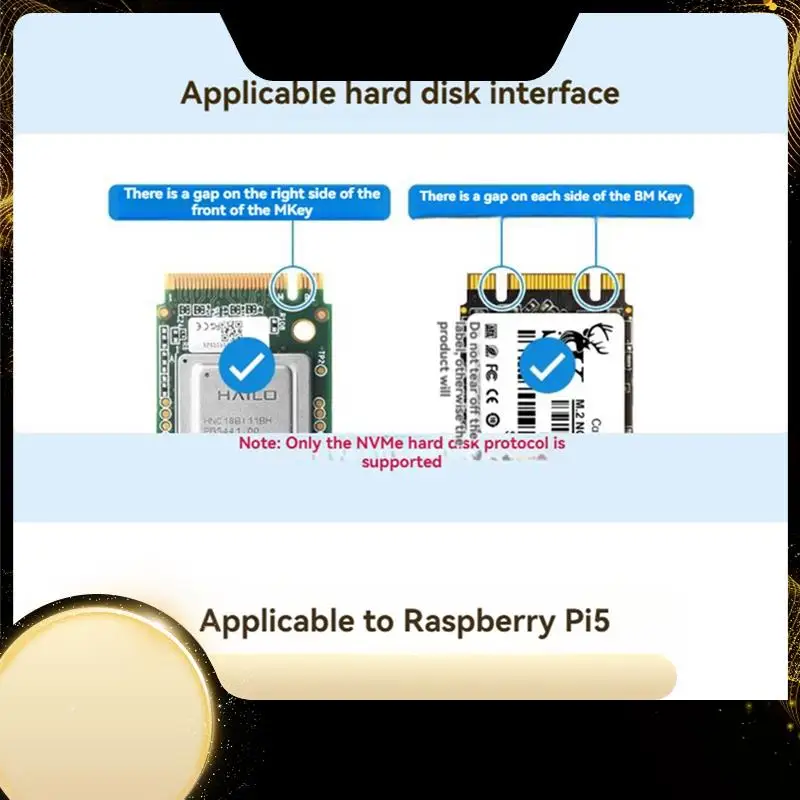 Waveshare Supports Nvme Protocol Poe Expansion Board For Raspberry Pi 5 Pcie To M. 2 Adapter M. 2 HAT+ (C) Adapter Board