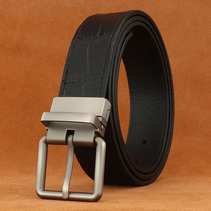 

Designers Genuine leather vintage belts for men square buckle youth famous luxury brand casual jeans Ceinture Homme