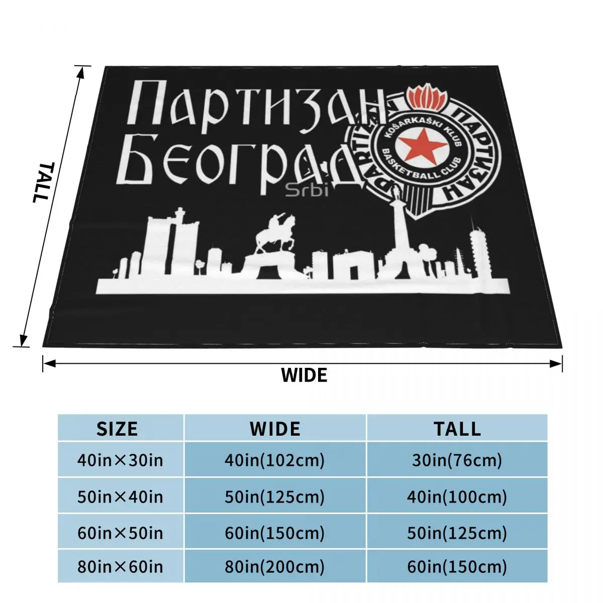 Partizan Beograd An Ultra-Soft Micro Fleece Blanket