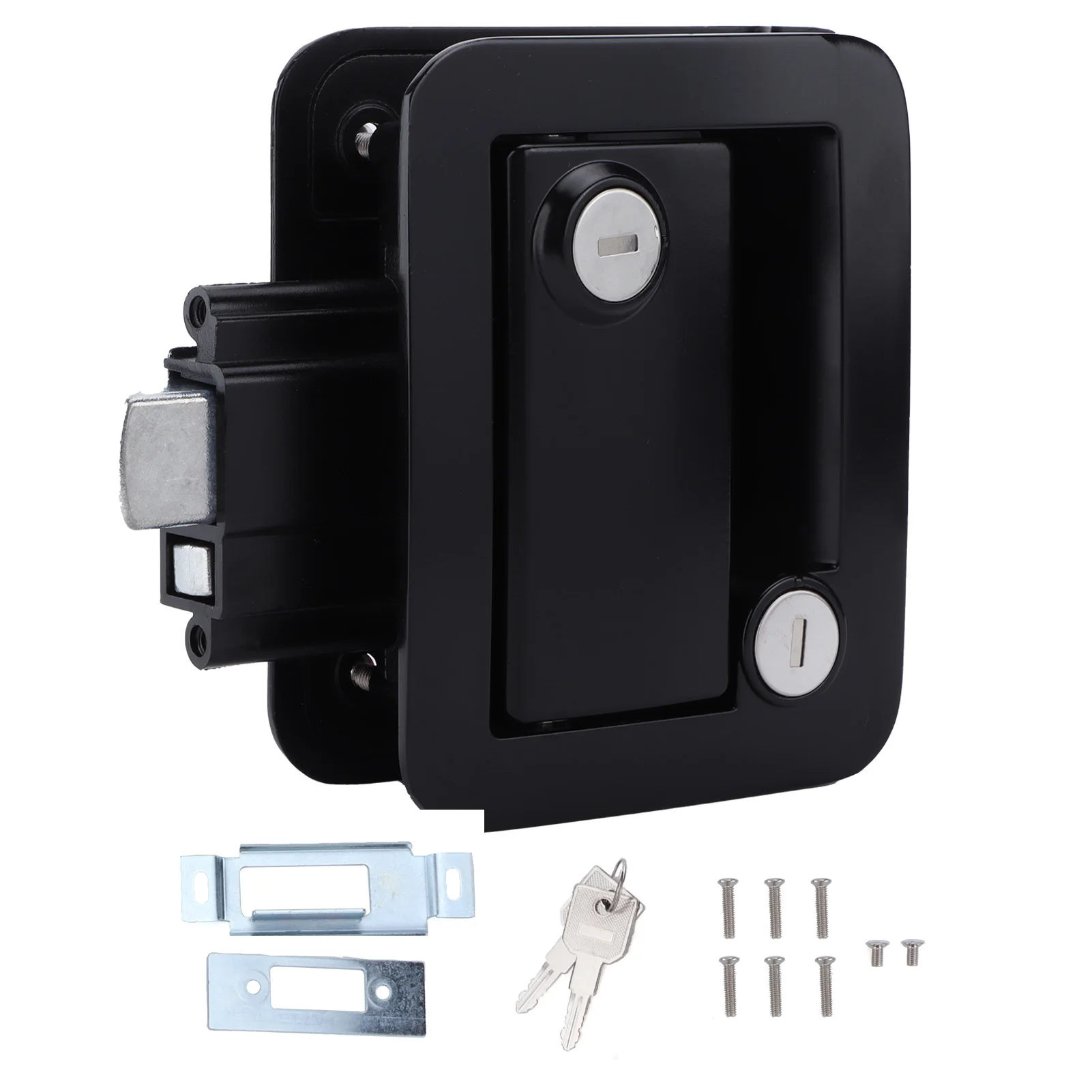 RV Door Lock Auto Parts Trailer Door  Inside Outside Double Open Zinc Alloy Galvanized for Large Vehicles Trailer Door Lock