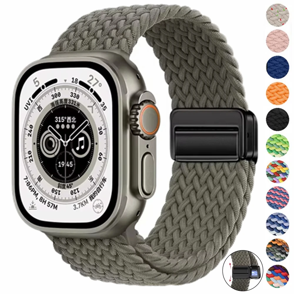 Magnetisches Schlaufenarmband für Apple Watch Ultra 3 2 Band 49mm 46mm 45mm 44mm 42mm 41mm 40mm Correa Armband iWatch Series 11 10 SE 9 8 – Detail 1