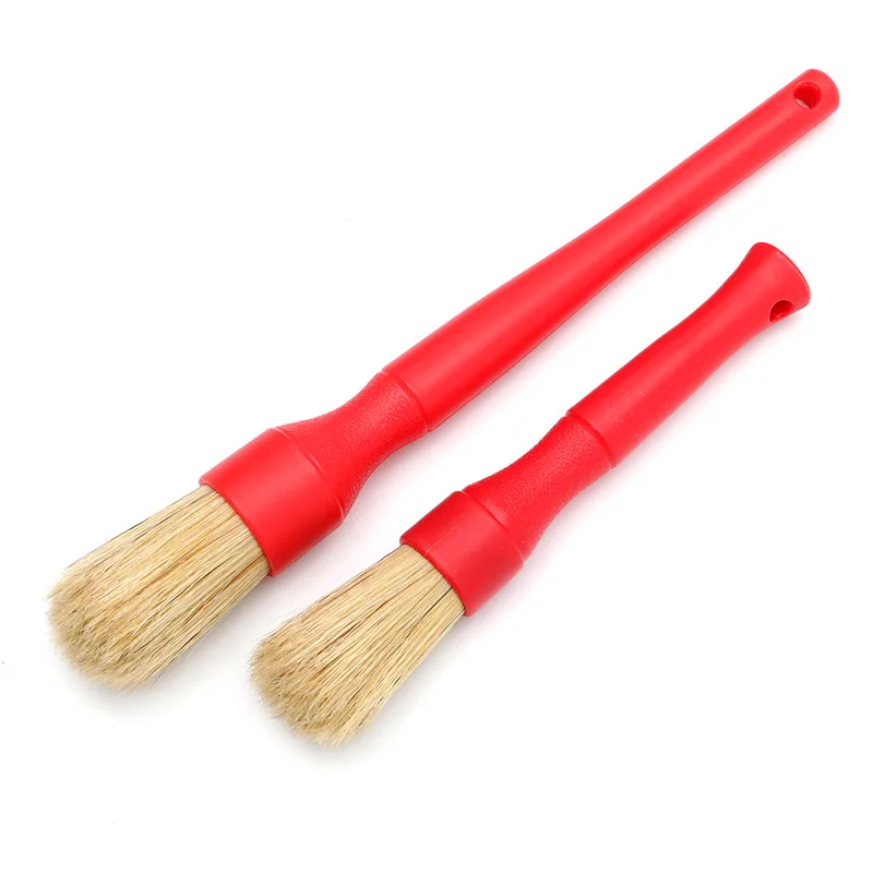 Car Interior Detailing Brush Soft Bristle Dusting Brush Scratch Free Air Vent Dashboard Leather Seat Cleaning Brush Set