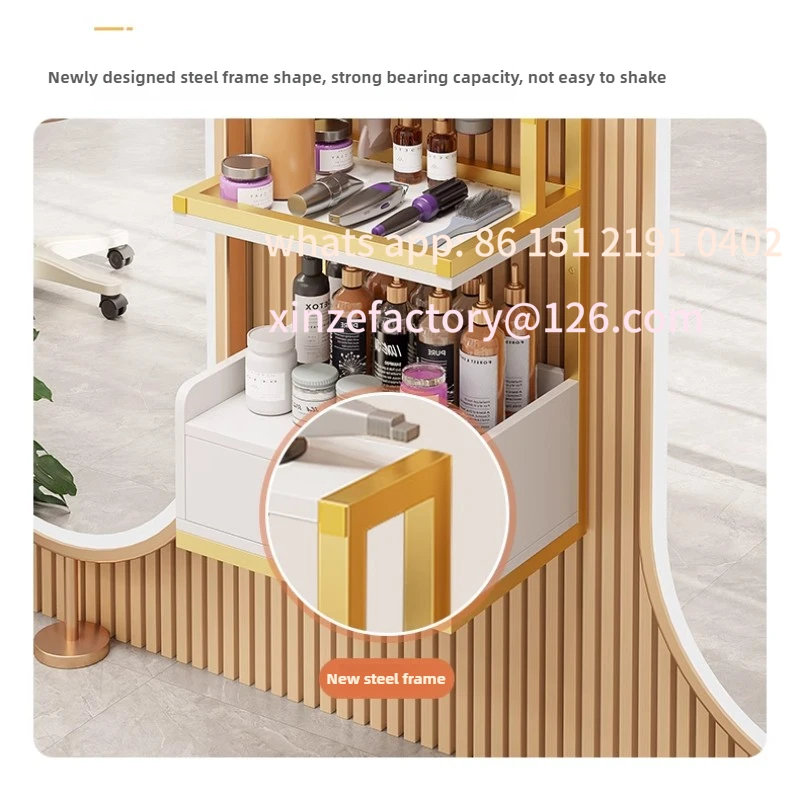 

Customizable Tool Cabinet Hair Salon Dedicated Suspended Hair Cutting Tools Stand Hair Dryer Rack Salon Storage Cabi