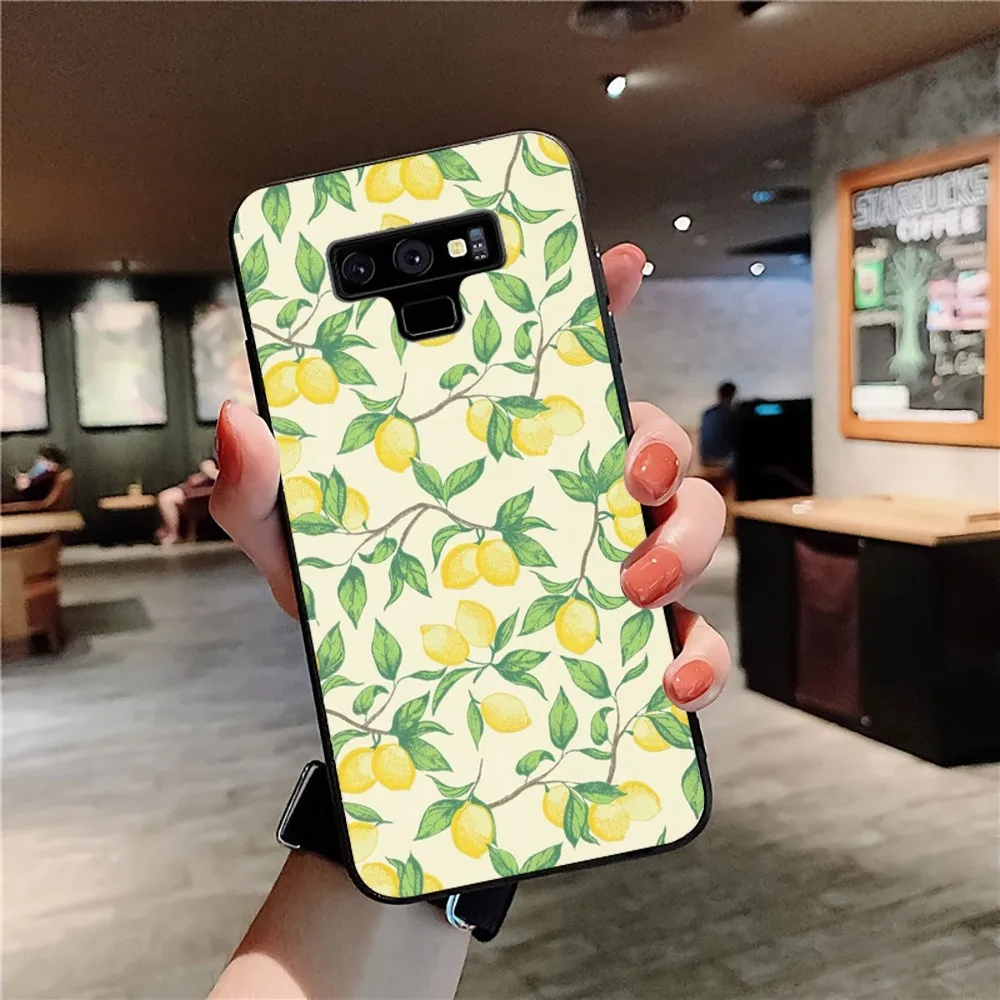 Fruit Lemon Phone Case For Samsung Note 8 9 10 20 Pro Plus Lite M 10 11 20 30 21 31 51 A 21 22 42 02 03