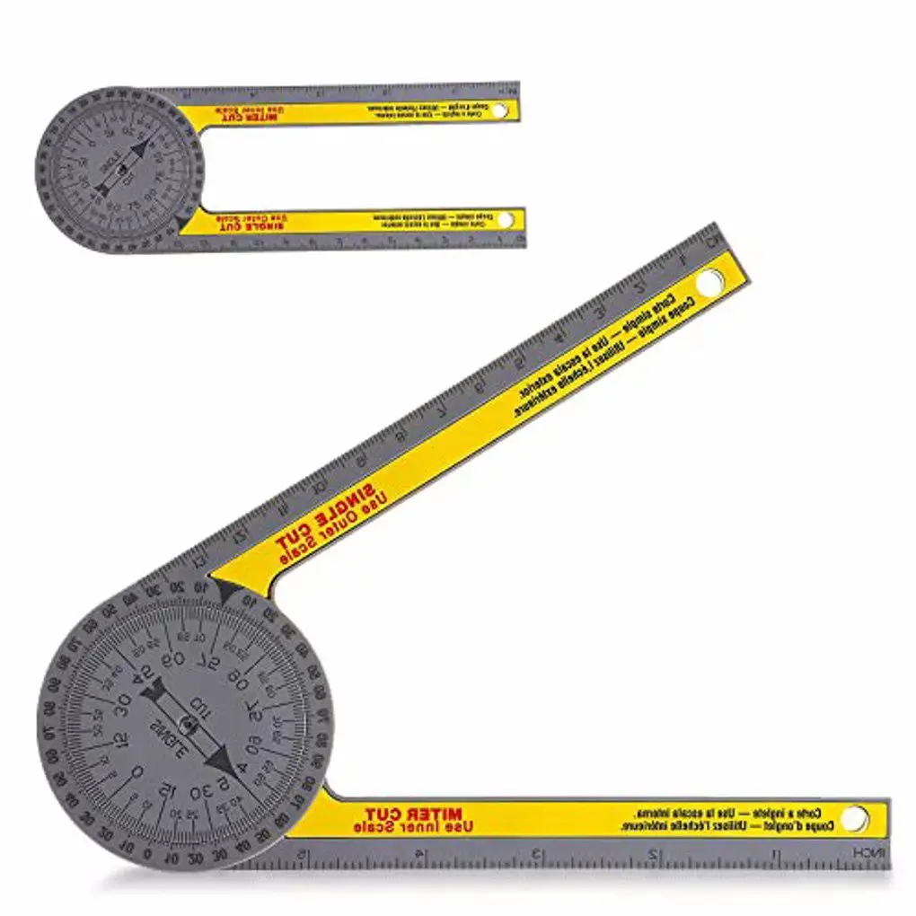 Miter Saw Protractor Carpenter Gadget Precise Woodworking Fitting Angle Measuring Ruler Locator Measurement Tool