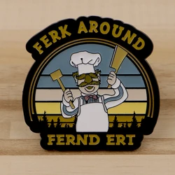 Funny Chef Enamel Pin Brooches for Women Men Lapel Pins Badges on Backpack Cosplay Accessories Quote Jewelry Friends Gifts