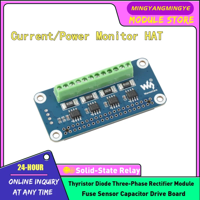Current voltage and power (power consumption) monitoring meter with 4-channel built-in ADC I2C interface NEW IN STOCK