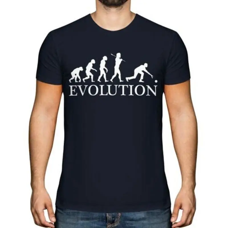 

BOWLS EVOLUTION OF MAN MENS T-SHIRT TEE TOP GIFT CROWN GREEN