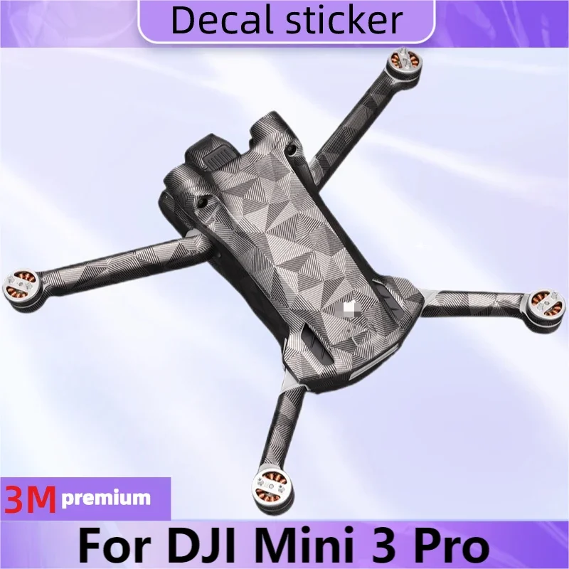 

For DJI Mini 3 Pro Decal Skin Vinyl Wrap Film Drone Body Protective Sticker Protector Coat Mini3 Pro Mini3Pro 3Pro RC-N1 RC N1